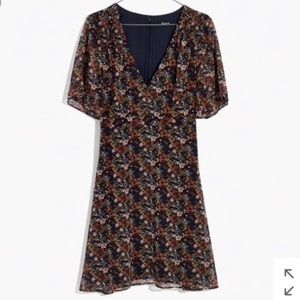 Madewell flutter sleeve dress